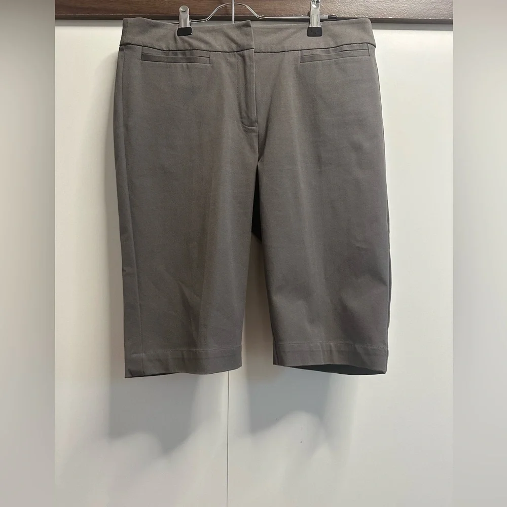 Eileen Fisher Charcoal Women's Bermudas - Picture 2 of 7
